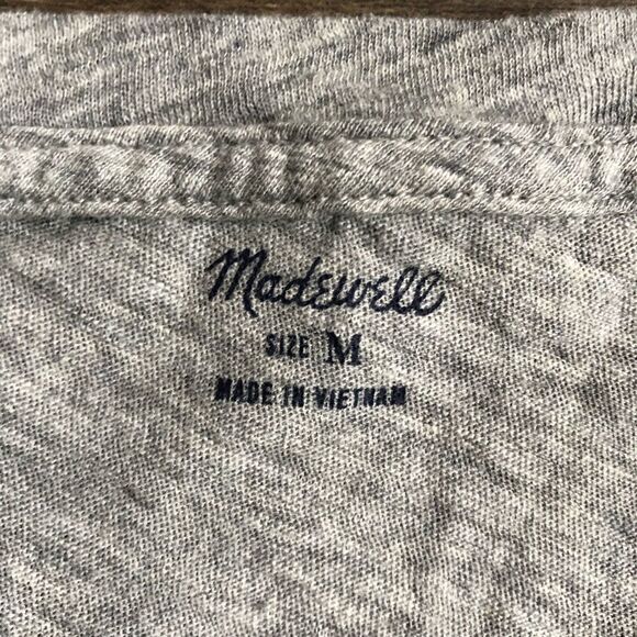 MADEWELL Grey Tank Top! Size M - Picture 5 of 8